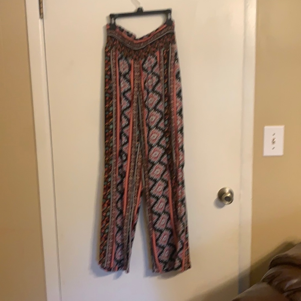 Palazzo pants multi design sz Med nwot